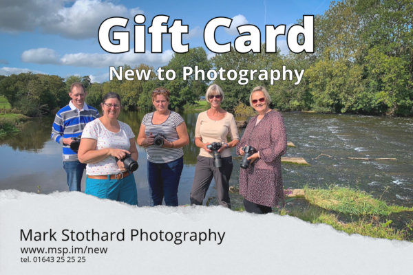 Workshop Gift Card : New to Photography